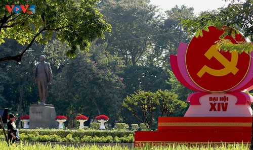 Thủ đô Hà Nội rợp cờ hoa hướng về Đại hội XIV của Đảng - ảnh 10