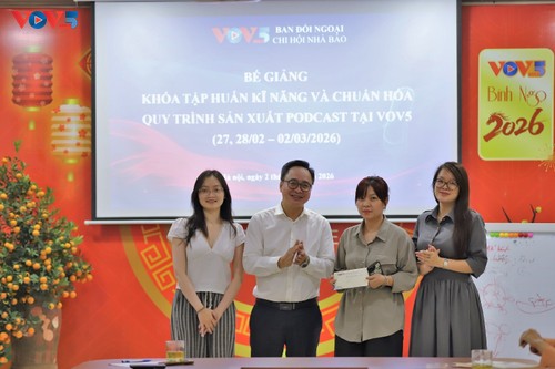 VOV5 đẩy mạnh kỹ năng sản xuất podcast - ảnh 3