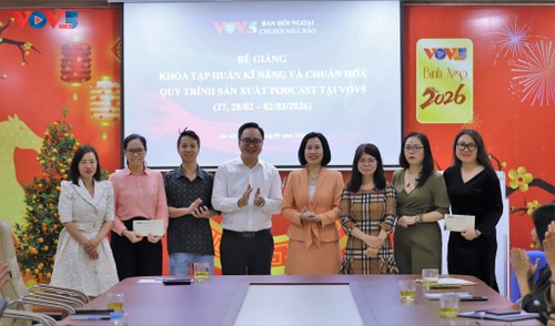 VOV5 đẩy mạnh kỹ năng sản xuất podcast - ảnh 5