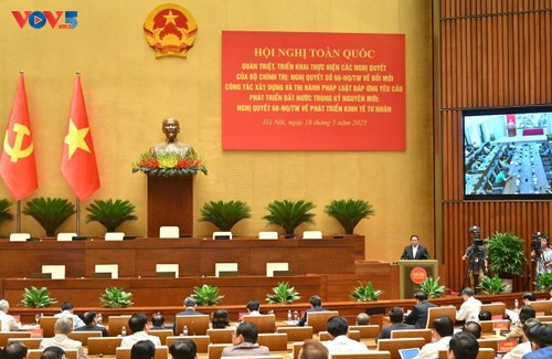 Hội nghị toàn quốc quán triệt, triển khai thực hiện Nghị quyết số 66 và Nghị quyết số 68 của Bộ Chính trị  - ảnh 1