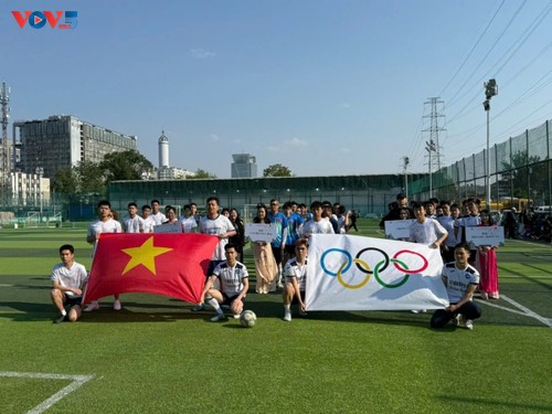 Giải bóng đá Tứ hùng của Lưu học sinh Việt Nam tại Bắc Kinh, Trung Quốc - ảnh 1