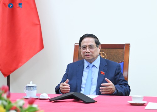 Thủ tướng Phạm Minh Chính điện đàm với Thủ tướng Thái Lan Anutin - ảnh 1