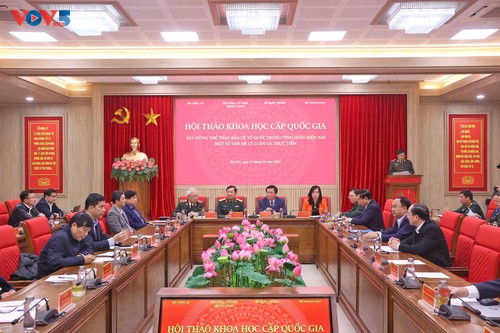Hội thảo khoa học quốc gia về xây dựng thế trận bảo vệ Tổ quốc trong tình hình hiện nay - ảnh 2