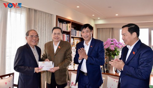 Chủ tịch Quốc hội Trần Thanh Mẫn tri ân, chúc Tết các vị nguyên lãnh đạo Đảng, Nhà nước - ảnh 3