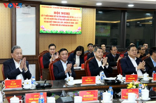 Tổng Bí thư Tô Lâm dự Hội nghị lấy ý kiến cử tri nơi cư trú với người ứng cử đại biểu Quốc hội khóa XVI - ảnh 2