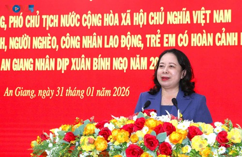 Phó Chủ tịch nước Võ Thị Ánh Xuân thăm, tặng quà và chúc Tết tại An Giang - ảnh 2