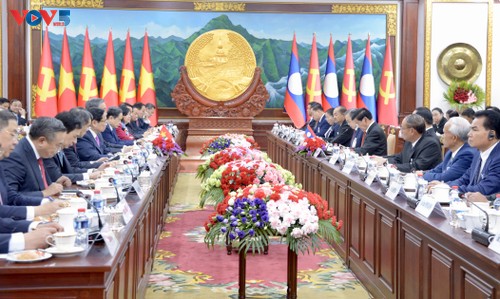 Tổng Bí thư Tô Lâm kết thúc tốt đẹp chuyến thăm cấp Nhà nước tới Lào - ảnh 1