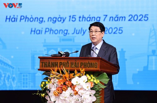 Presidente vietnamita asiste a conferencia de promoción inversionista de Hai Phong - ảnh 1