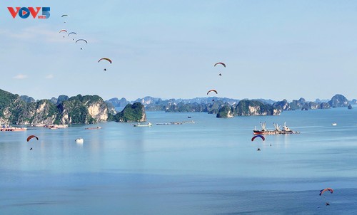 Survoler et admirer la Baie d'Ha Long en Parapente - ảnh 1