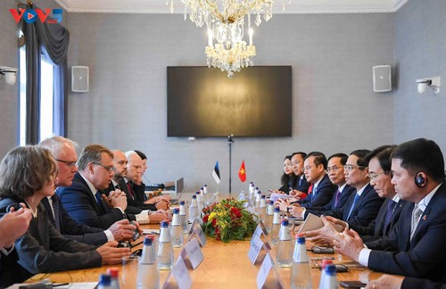 Pham Minh Chinh en Estonie: vers un partenariat technologique renforcé - ảnh 1