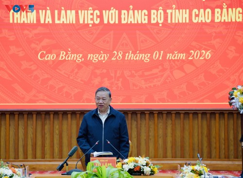 Tô Lâm à Cao Bang: il faut faire des contraintes un levier de développement - ảnh 2