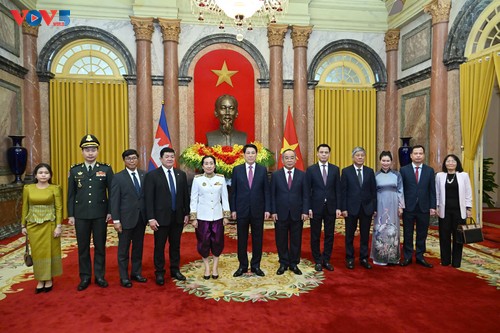 Luong Cuong reçoit les ambassadeurs venus présenter leurs lettres de créance - ảnh 1