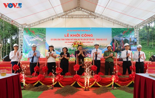 Son La starts work on new boarding school near border - ảnh 1
