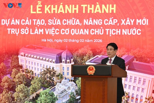 Tổng Bí thư Tô Lâm, Chủ tịch nước Lương Cường dự khánh thành công trình Trụ sở làm việc Cơ quan Chủ tịch nước - ảnh 2