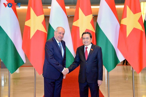 Chủ tịch Quốc hội Trần Thanh Mẫn hội kiến Tổng thống Hungary - ảnh 1