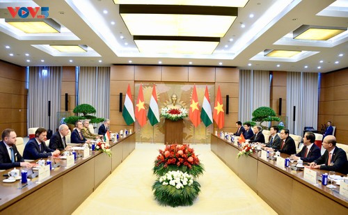 Chủ tịch Quốc hội Trần Thanh Mẫn hội kiến Tổng thống Hungary - ảnh 2