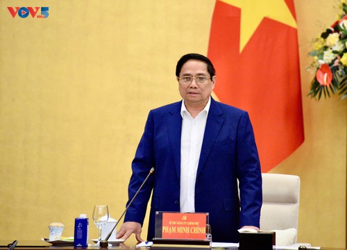 Thủ tướng Phạm Minh Chính, Chủ tịch Quốc hội Trần Thanh Mẫn đồng chủ trì Hội nghị các tổ công tác của Bộ Chính trị - ảnh 2