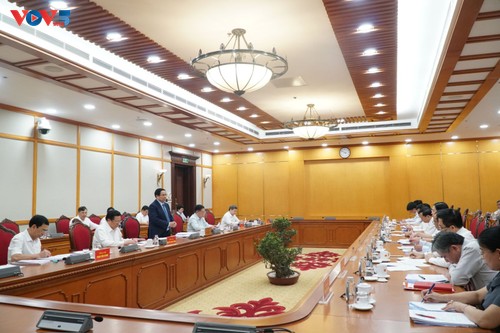 Bộ Chính trị làm việc về Đại hội Đảng bộ thành phố Hải Phòng và tỉnh Quảng Ngãi - ảnh 1