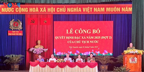 Trại giam Phú Sơn 4 tổ chức đặc xá cho phạm nhân dịp Quốc khánh - ảnh 1