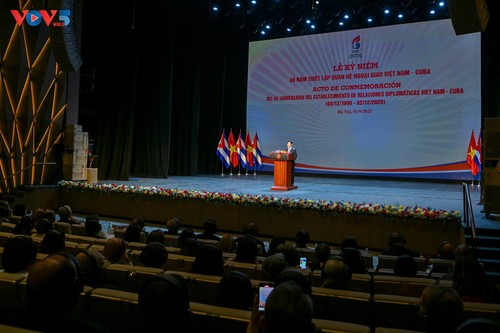 Mít tinh kỷ niệm 65 năm Ngày thiết lập quan hệ ngoại giao giữa Việt Nam và Cuba - ảnh 1