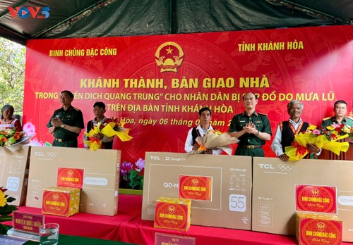 Binh chủng Đặc công “thần tốc” xây nhà giúp người dân ổn định cuộc sống sau thiên tai - ảnh 1
