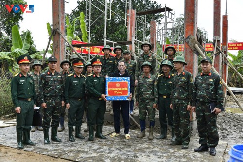 “Chiến dịch Quang Trung” giữa lòng Hòa Thịnh: Khi bộ đội Đặc công dựng lại nhà mới sau cơn lũ dữ - ảnh 5