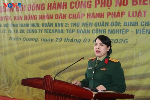 Ấm áp chương trình “Phụ nữ Quân đội đồng hành cùng phụ nữ biên cương” tại Xín Mần, tỉnh Tuyên Quang - ảnh 1