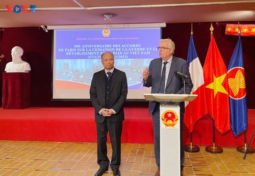 France: célébration des 50 ans de la signature des accords de Paris - ảnh 1