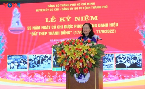 Kỷ niệm 55 năm Ngày huyện Củ Chi nhận danh hiệu “Đất thép thành đồng“ - ảnh 1