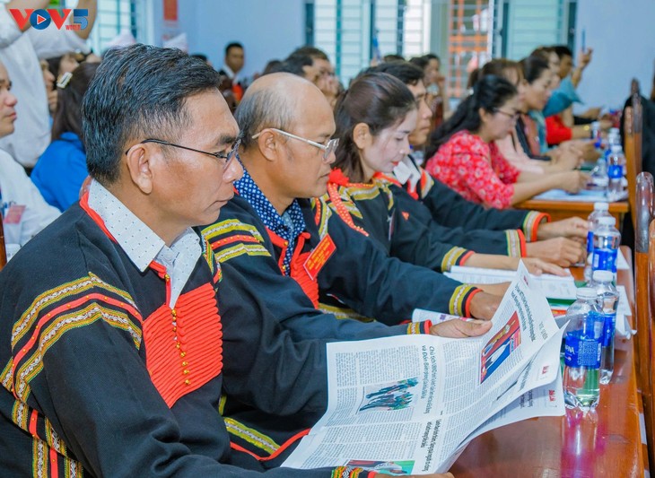 Comunidades étnicas de Altiplanicie Central y Centro-Sur confían en el éxito del XIV Congreso del PCV - ảnh 1