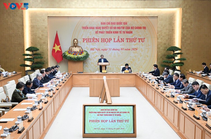 Primer Ministro de Vietnam insta a profundizar las reformas institucionales a favor de la economía privada - ảnh 2