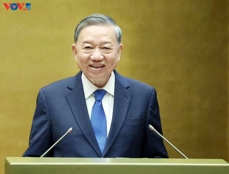 Le secrétaire général Tô Lâm présente un «quatuor stratégique de résolutions» pour faire décoller le pays - ảnh 1