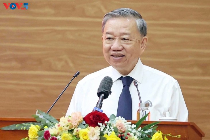 Sekjen To Lam: Front Tanah Air Vietnam Kembangkan Peranan Sebagai Penghimpun Berbagai Lapisan Rakyat Vietnam - ảnh 1
