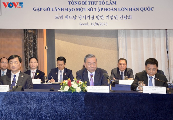 Sekjen To Lam : Tingkatkan Nilai Perdagangan Vietnam-Republik Korea ke 100 Miliar USD pada Tahun 2025 dan 150 Miliar USD pada Tahun 2030 - ảnh 2