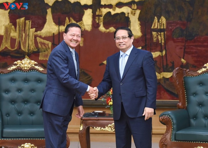អភិវឌ្ឍន៍ទំនាក់ទំនងរវាងវៀតណាមនិងកម្ពុជាឱ្យកាន់តែជាក់ស្តែងនិងមានប្រសិទ្ធភាព - ảnh 1