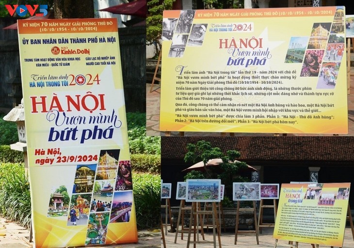 Pameran Foto “Hanoi di Hatiku“: Hanoi Menggeliat untuk Melesat - ảnh 1