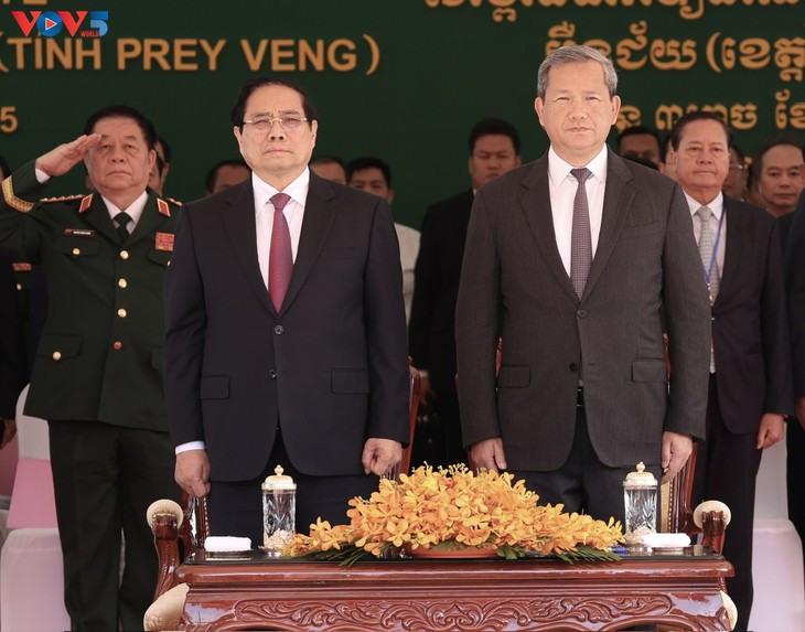 Meresmikan Koridor Perbatasan Internasional Tan Nam (Vietnam) dan Meun Chey (Kamboja) - ảnh 1