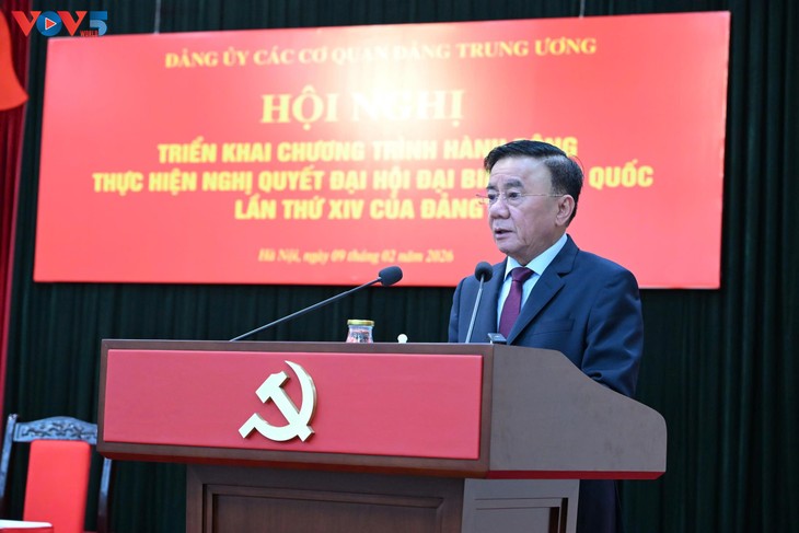 中央直属机关党委部署落实越共十四大决议行动计划 - ảnh 1