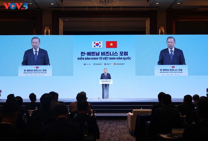 トー・ラム書記長：「ベトナムと韓国の貿易額を2025年に1000億ドルに」 - ảnh 1