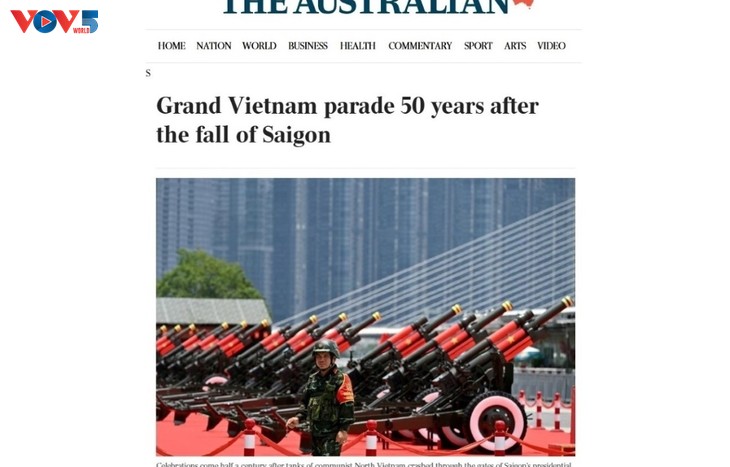 国际媒体纷纷报道越南国家统一50周年纪念活动 - ảnh 2
