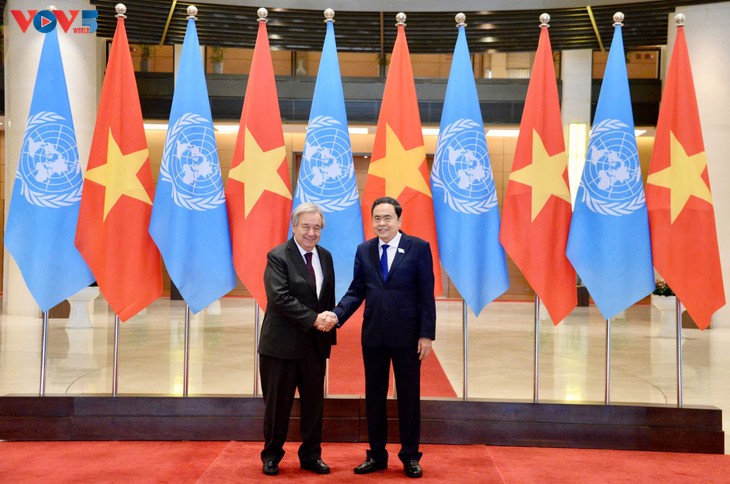 陈青敏会见联合国秘书长古特雷斯 - ảnh 1