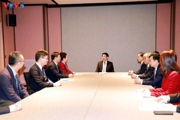 梁强会见美宝集团创始人、乐天集团主席和国际商会秘书长 - ảnh 1