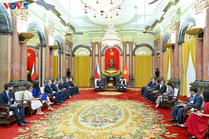 Staatspräsident Luong Cuong empfängt Tschechiens Senatspräsidenten Miloš Vystrčil - ảnh 1