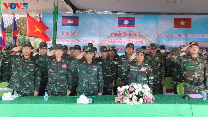 Latihan SAR Pertama yang Diikutsertai  Laos-Vietnam-Kamboja - ảnh 1