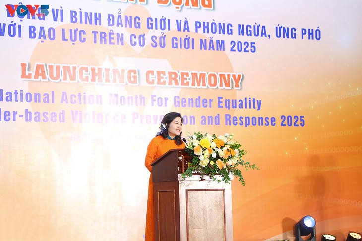 Pencanangan Bulan Aksi demi Kesetaraan Gender, Pencegahan dan Tanggapan dengan Kekerasan Berbasis Gender Tahun 2025 - ảnh 2