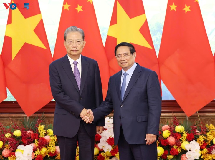 Thủ tướng Phạm Minh Chính hội kiến Ủy viên Nhân đại toàn quốc Trung Quốc Triệu Lạc Tế - ảnh 1