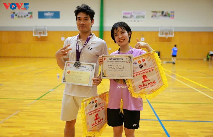 Nhật Bản: Sôi động Giải Cầu lông Đồng đội “Kyoto Smash Cup 2025 – Chiến đội tranh hùng” - ảnh 5