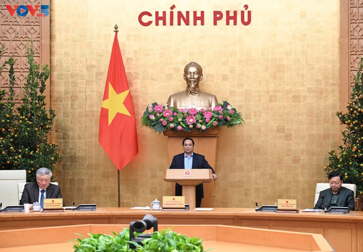 Thủ tướng Phạm Minh Chính chủ trì cuộc họp đánh giá tình hình Tết Nguyên đán Bính Ngọ 2026 - ảnh 1