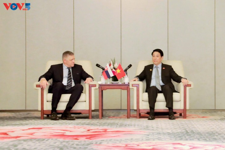 President meets Slovak Prime Minister in Beijing  - ảnh 1