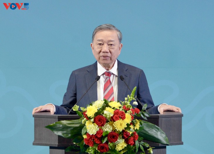 Tổng Bí thư Tô Lâm phát biểu tại Học viện Hành chính công và kinh tế quốc dân (LB Nga) - ảnh 1